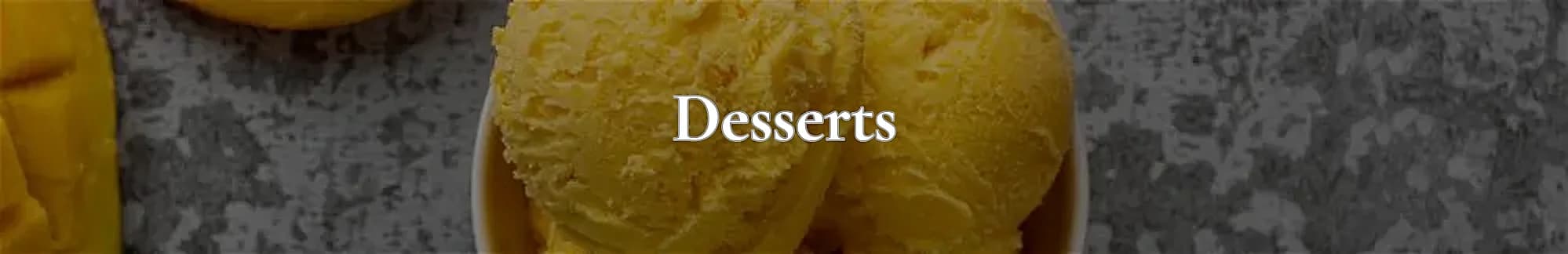Desserts category banner